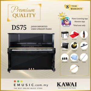 PREMIUM QUALITY Kawai DS75 - Used Acoustic Upright Piano Japan Imported Local Refurbish Recon Piano DS-75