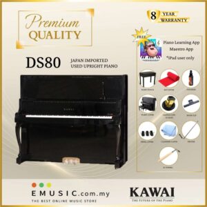 PREMIUM QUALITY Kawai DS80 - Used Acoustic Upright Piano Japan Imported Local Refurbish Recon Piano DS-80