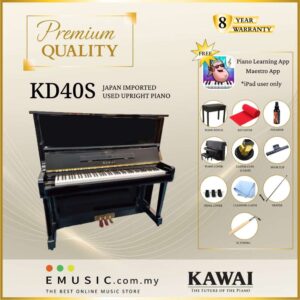 PREMIUM QUALITY Kawai KD40S - Used Acoustic Upright Piano Japan Imported Local Refurbish Recon Piano KD-40S
