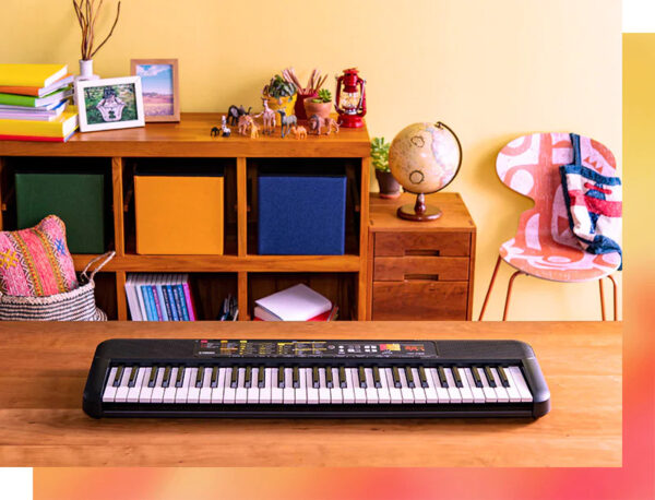 Yamaha PSR-F52 61-keys Digital Portable Keyboard with Piano Stand, X Stand, and X Stool - Image 3