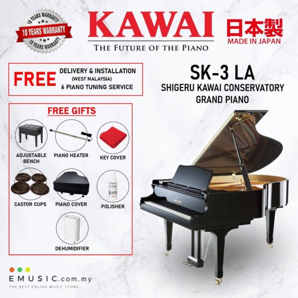 Kawai SK-3 LA (Made in Japan) Shigeru Kawai Grand Piano (SK-3 LA / SK3LA)