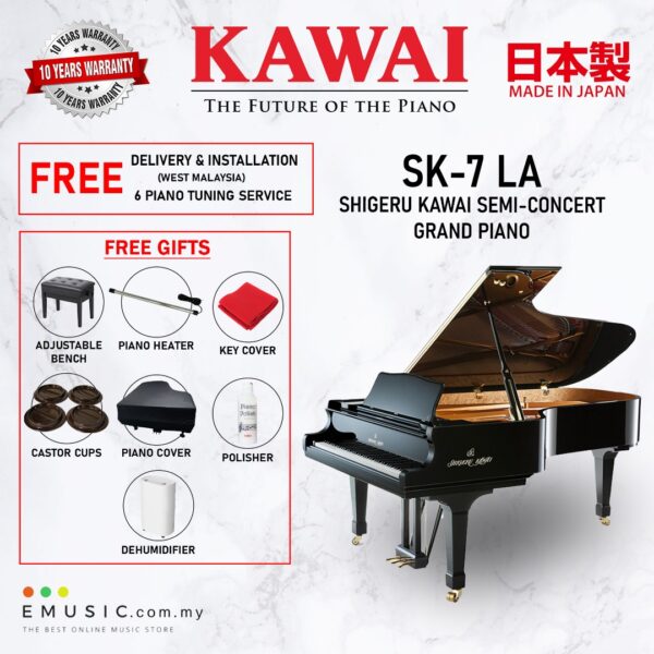 Kawai SK-7 LA (Made in Japan) Shigeru Kawai Grand Piano (SK-7 LA / SK7LA)