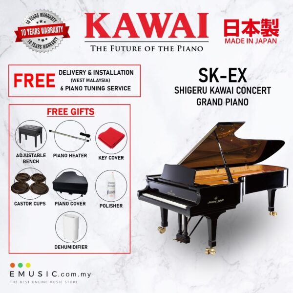 Kawai SK-EX (Made in Japan) Shigeru Kawai Grand Piano (SK-EX / SKEX)